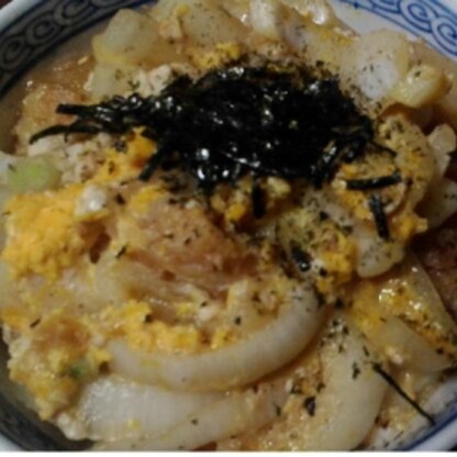 お昼の一人ご飯に青海苔の代わりに刻みのりで作りました。手軽に出来て美味しかったです＾＾ｖ。